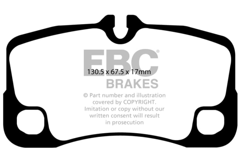 EBC Yellowstuff Brake Pad Set for Street and Track Driving High-Performance