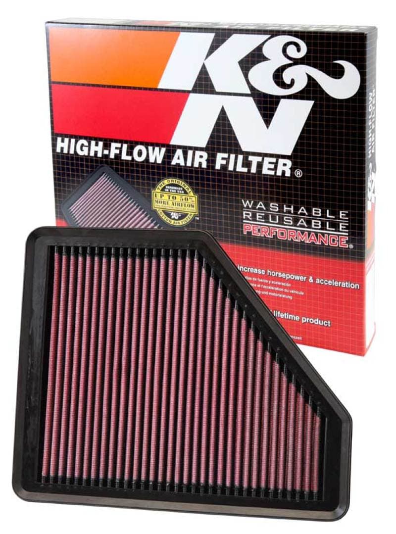 K&N Engineering Drop-In Air Filter for Chevy C6 33-2958 - Image 5
