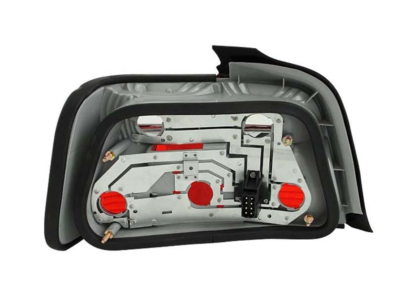 ANZO Tail Light Assembly Pair Red/Clear Lens for Chevy C6 Plug & Play - Image 4