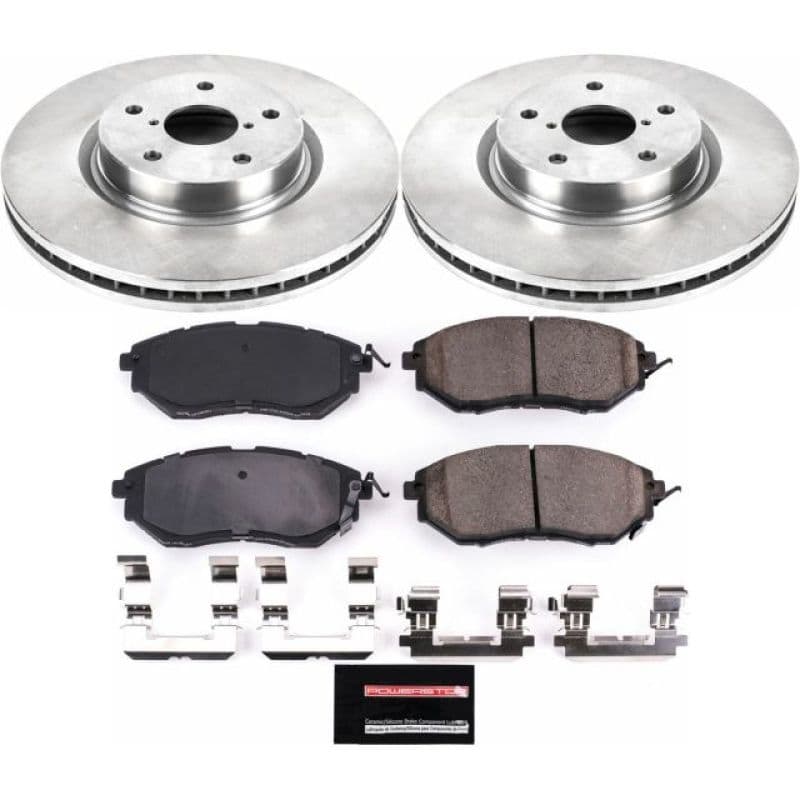 PowerStop Autospecialty Brake Kit for Daily Driver with Z17 Ceramic Pads & Ro...