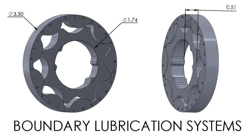 Boundary Oil Pump Gear for Ford Modular 3V 4.6L/5.4L V8 Billet - Image 2
