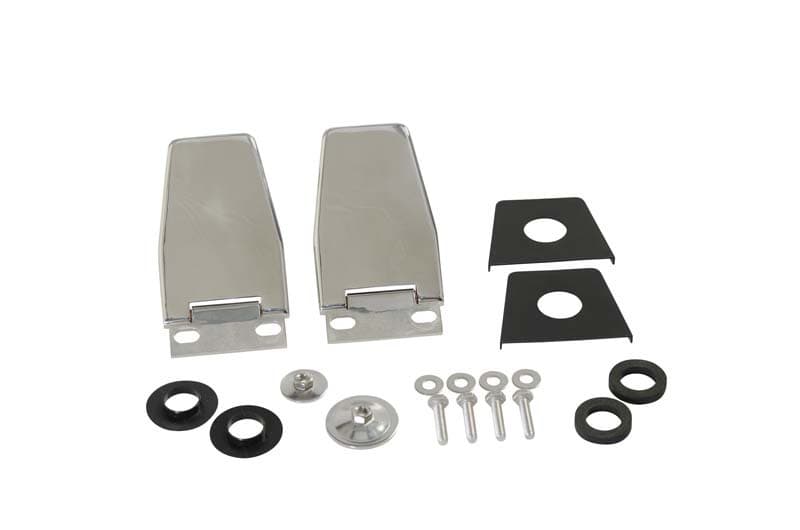 Kentrol Hardtop Liftgate Hinge Pair for 87-06 Jeep Wrangler TJ/YJ Polished Si...