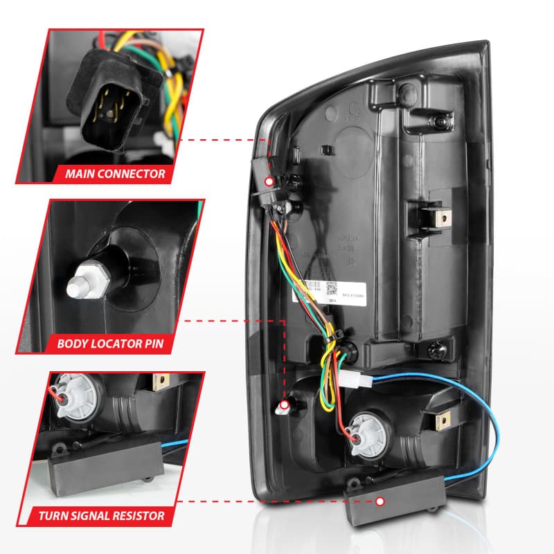 ANZO LED Taillights for Chevy C6 Plug and Play D.O.T. Compliant Pair - Image 5
