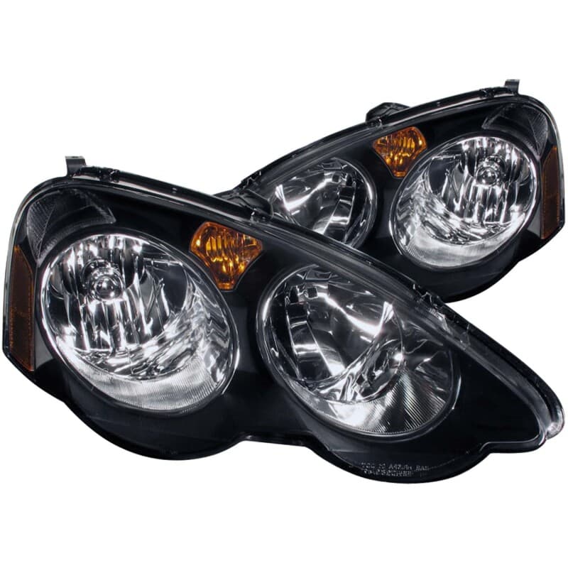 ANZO Crystal Headlights for Chevy C6 Clear Lens Black Housing Pair - Image 3