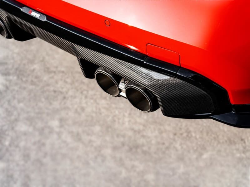 Akrapovic Rear Carbon Fiber Diffuser for BMW M3 G80 M4 G82 G83 High Gloss Black - Image 2