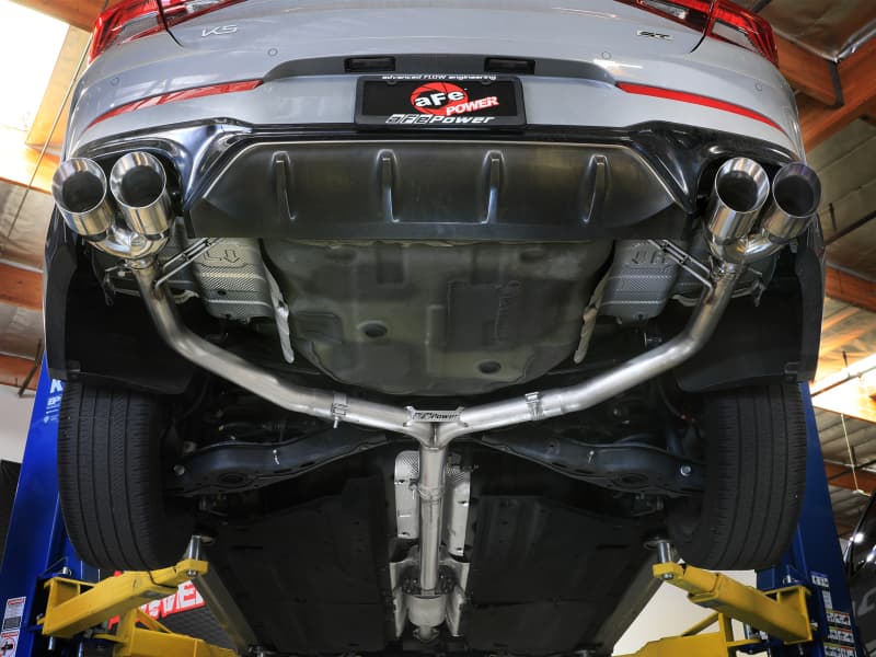 aFe Exhaust Axle Back System 3in Stainless Steel Dual 4in Tips - Image 5