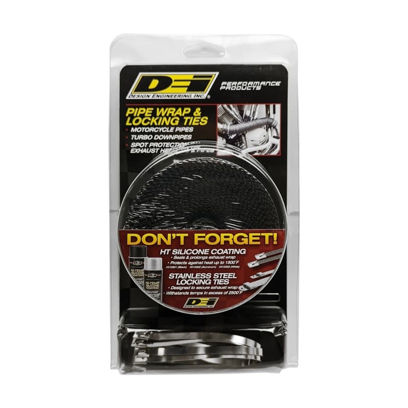 DEI Exhaust Pipe Wrap Kit Universal Heat Shield Insulation Wrap - Image 4