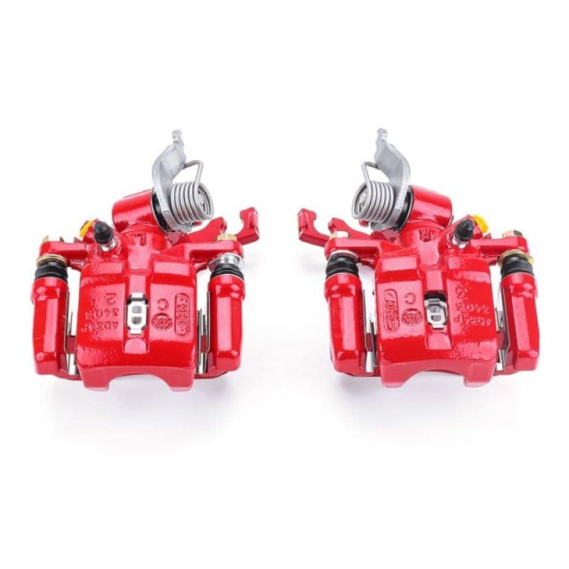 PowerStop Brake Calipers Pair Powder Coated Red Durable High-Temp Finish