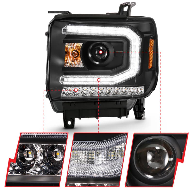 ANZO LED Projector Headlights for Chevy C6 111485 - Image 4