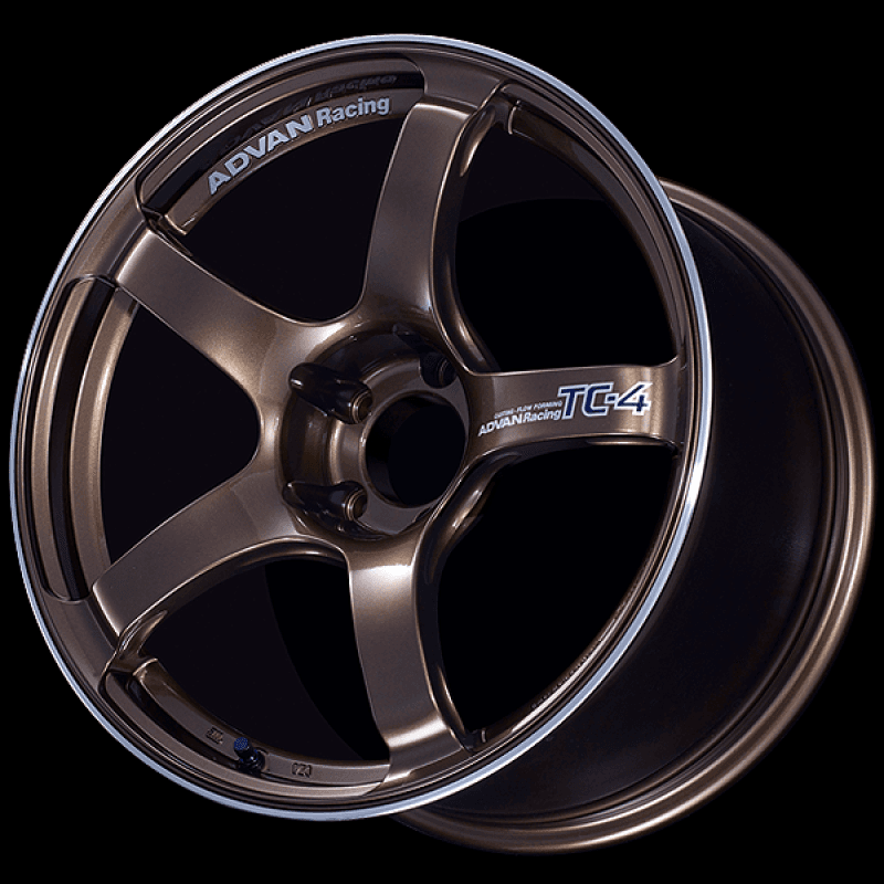 Advan TC4 17x8.5 +50 5x114.3 Racing Umber Bronze and Ring Wheel - Image 2