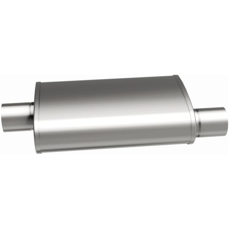 Magnaflow SS Muffler 5x11in Oval Straight-Through Universal 3.5in Inlet/Outlet - Image 5