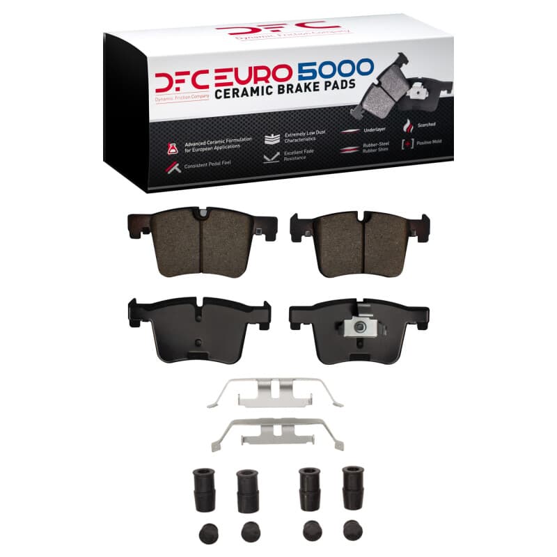 DFC Euro 5000 Ceramic Brake Pads for BMW 328i Front with Hardware Kit