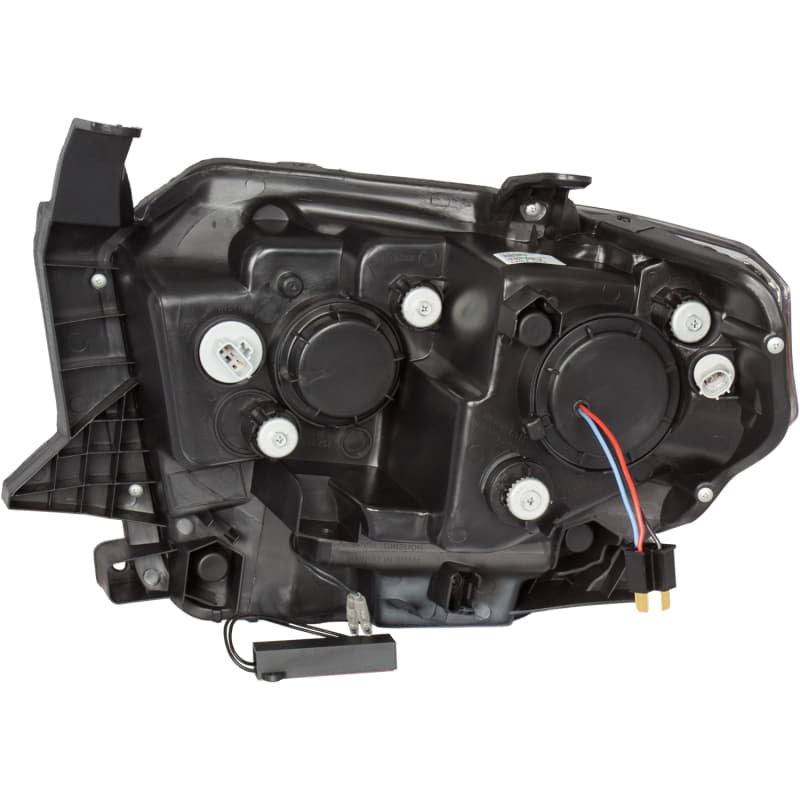 ANZO Projector Headlight Set for Chevy C6 Clear Lens Chrome Housing Pair - Image 4