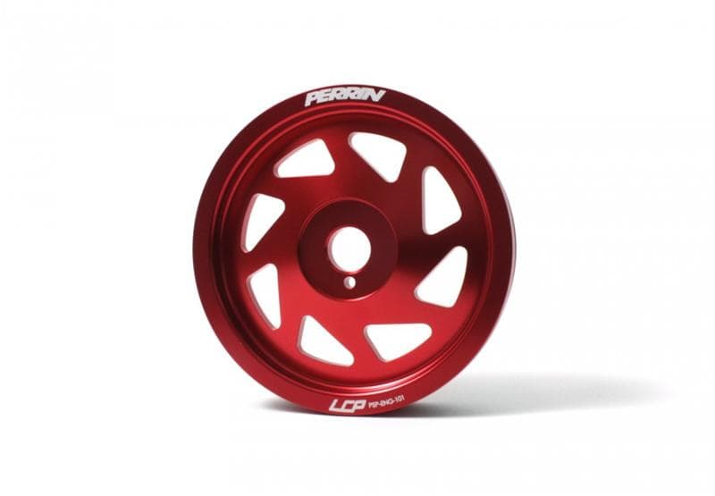 Perrin Performance Lightened Crank Pulley for Subaru WRX/BRZ/FXT/Crosstrek Red