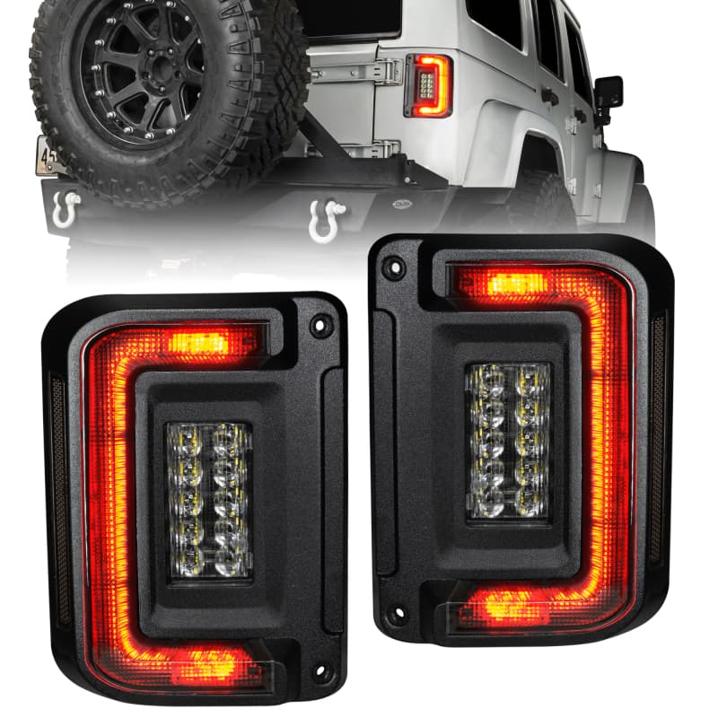 ORACLE Lighting LED Tail Lights for Jeep Wrangler JK Flush Mount Low-Profile