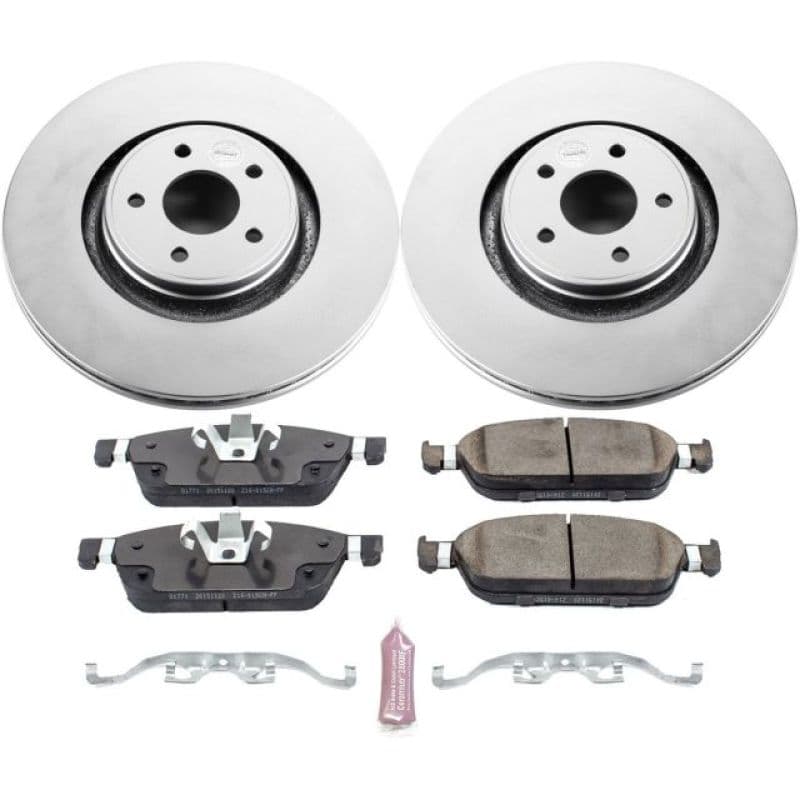 PowerStop Z17 Evolution Coated Rotor Brake Kit for Daily Vehicles with Low-Du...