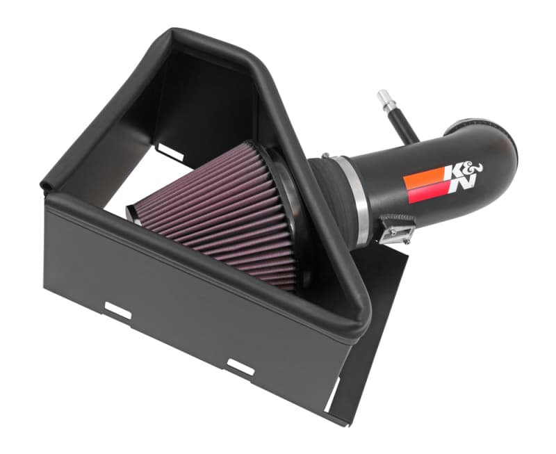 K&N Engineering 77 Metal Cold Air Intake for Universal Vehicles with Mandrel-...