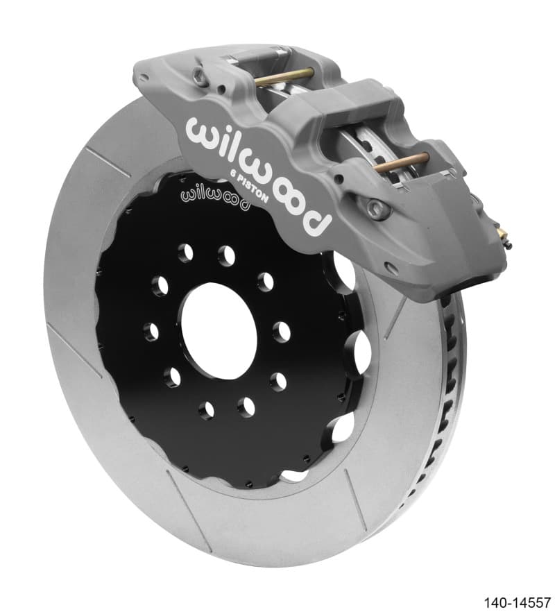 Wilwood Aero6 Brake Kit for Competition 6-Piston Black Anodized Caliper 14" R...