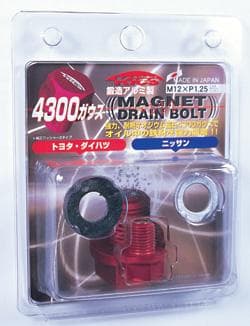 Project Kics Magnetic Drain Bolt for Toyota/Daihatsu/Nissan M12X1.25 Red - Image 2