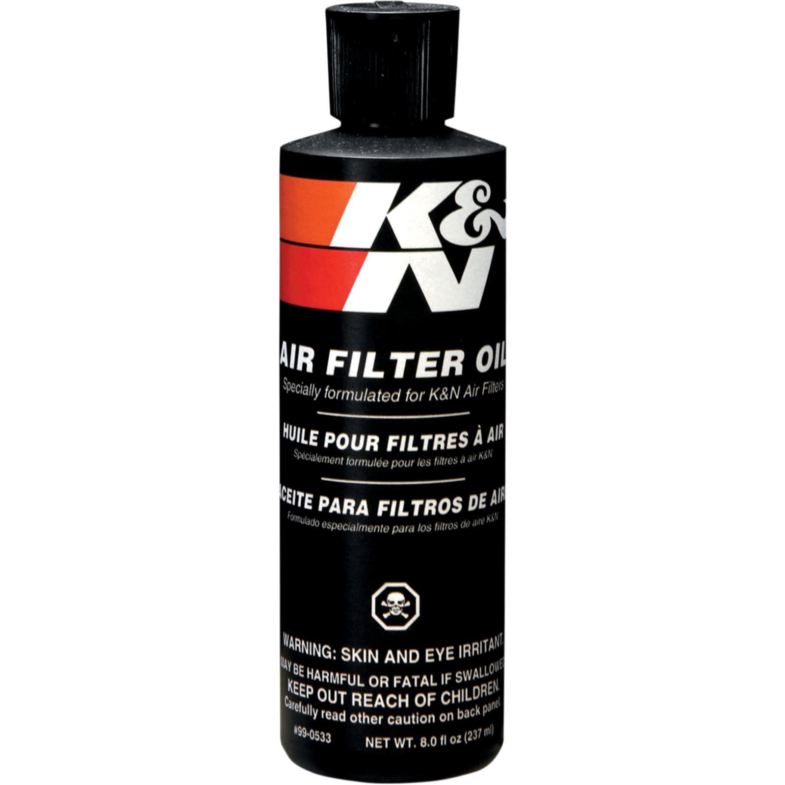 K&N Engineering Air Filter Oil 8oz Squeeze Bottle - Image 2
