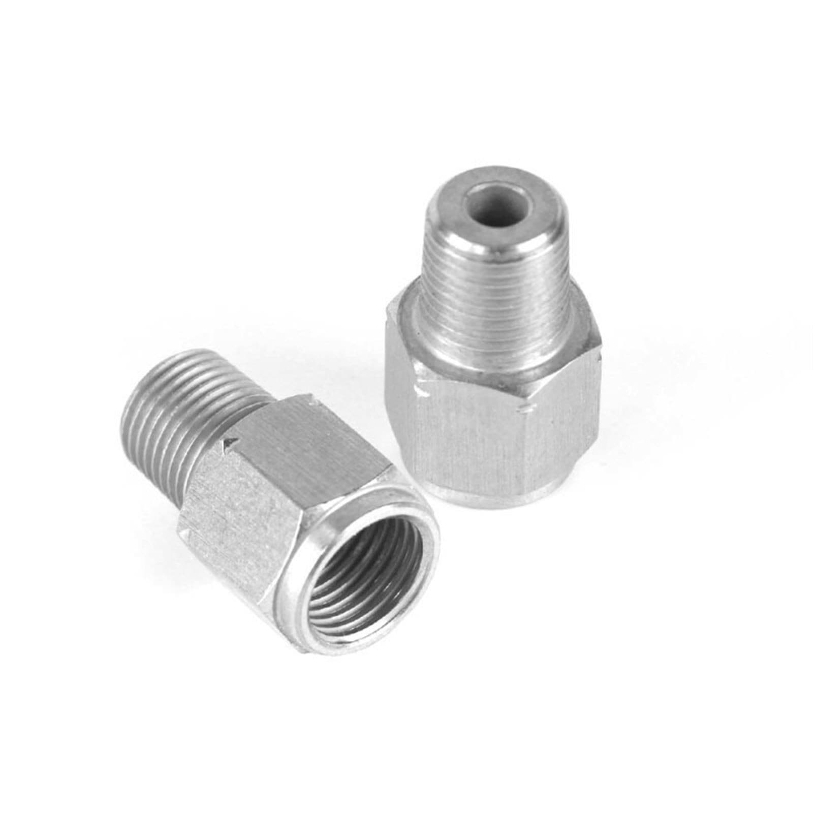 Haltech M10 x 1.0 to 1/8 BSPT Stainless Steel Adaptor - Image 2