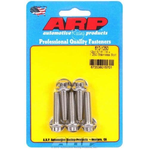 ARP 12pt Stainless Steel Bolts 5/16-18 x 1.250 (5 Pack) - Image 2