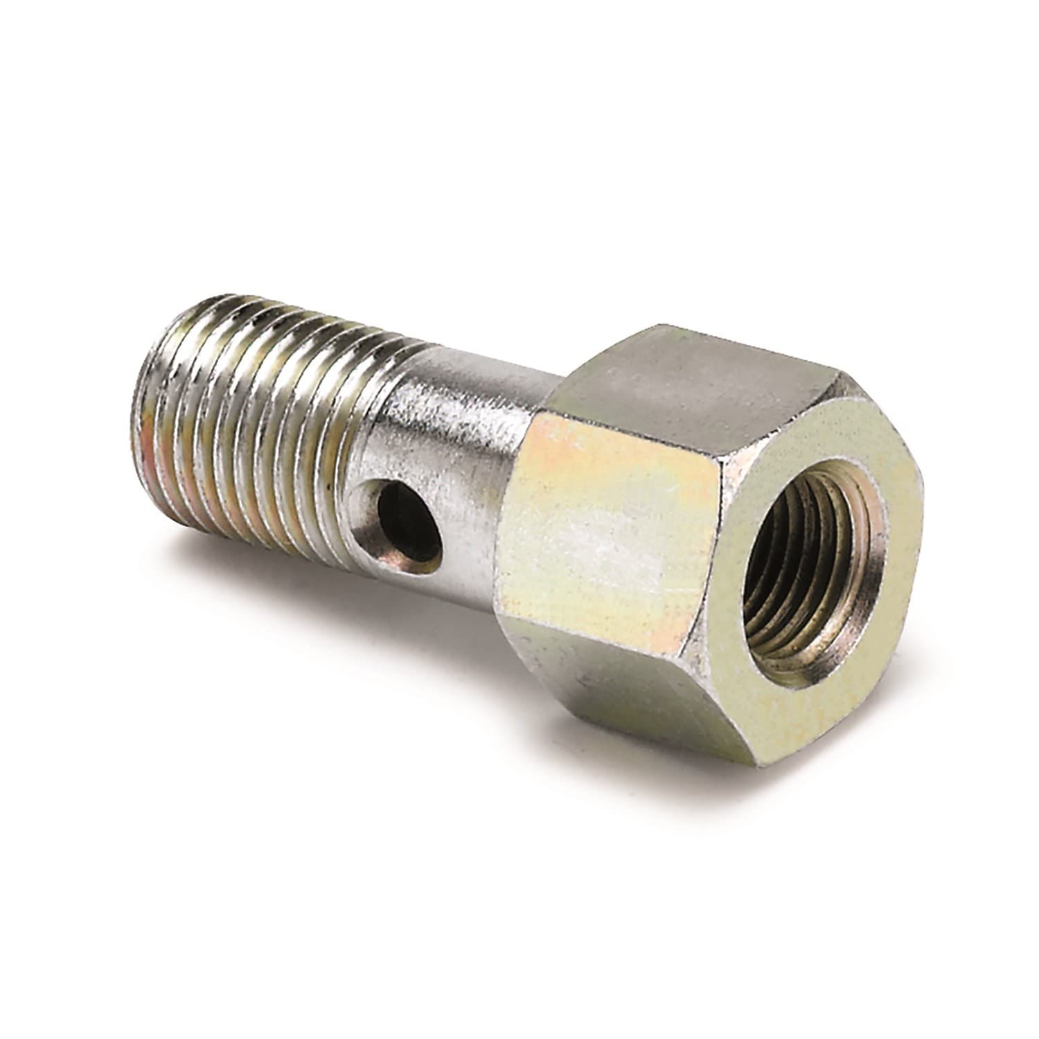 AutoMeter Adapter Fitting M12x1.25 Banjo Bolt to 1/8" NPTF Female Fuel Pressure - Image 2