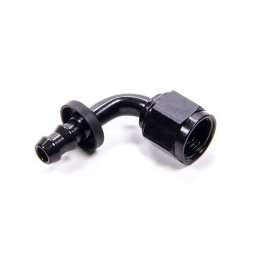 Fragola Push-Lite Hose End -8AN Nut x -6AN 90 Degree for Fuel Cell Conversion