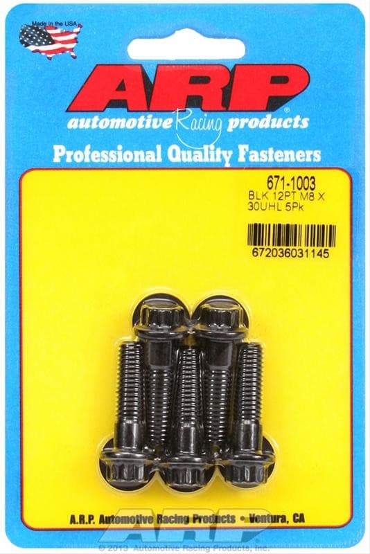 ARP 12pt Hardware Kit for M8 x 1.25 x 30 Bolts Black Oxide - Image 2