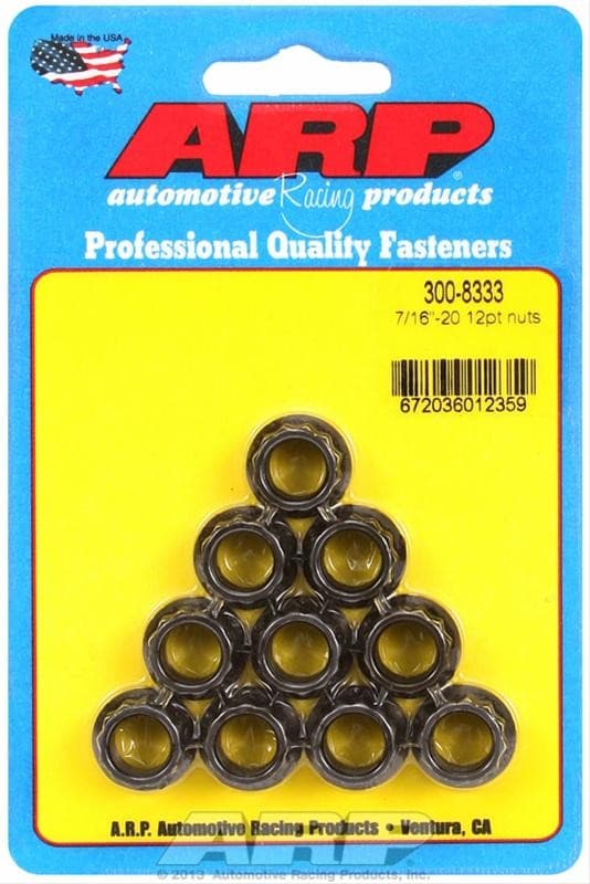 ARP Nut Kit 7/16"-20 12pt Pack of 10