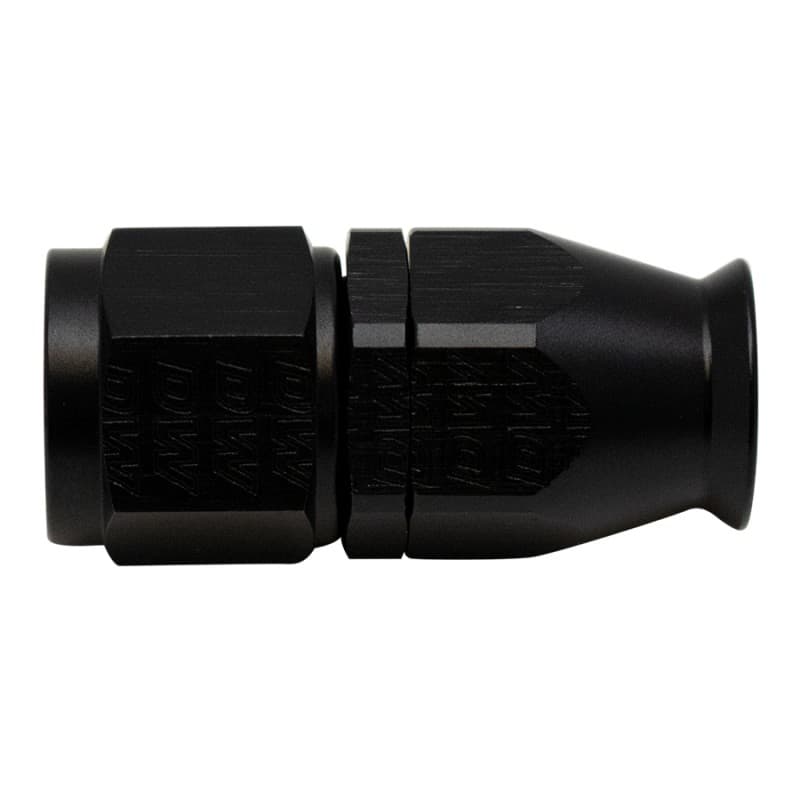 DeatschWerks 8AN Female Swivel Straight Hose End PTFE Anodized Matte Black