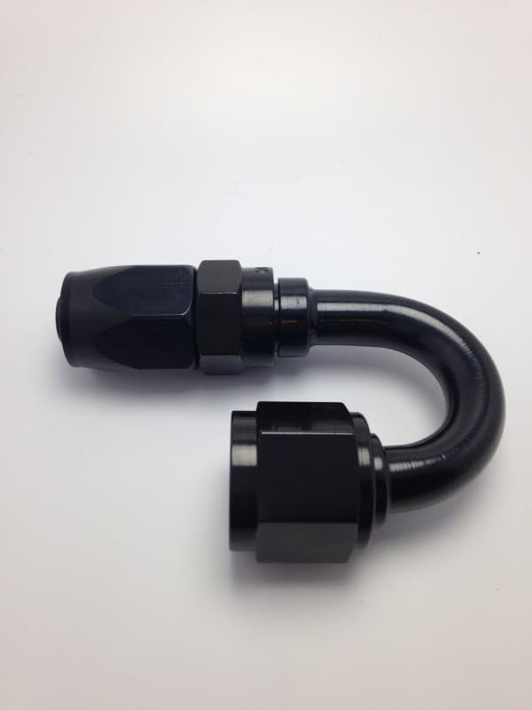 Fragola Pro-Flow Hose End -6AN x 180 Degree - Black - Image 2