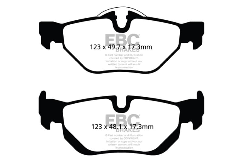EBC Ultimax2 Brake Pad Set for Urban/Daily Driver OEM Replacement - Image 4