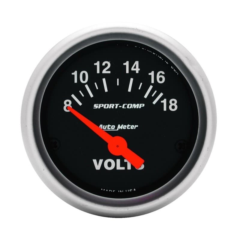 AutoMeter Sport-Comp Gauge for Negative Ground Systems 8-18V Accurate - Image 2