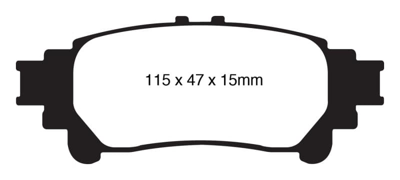 EBC Greenstuff Brake Pad Set for 4x4 Heavy Duty Low Wear Offroad Resistant