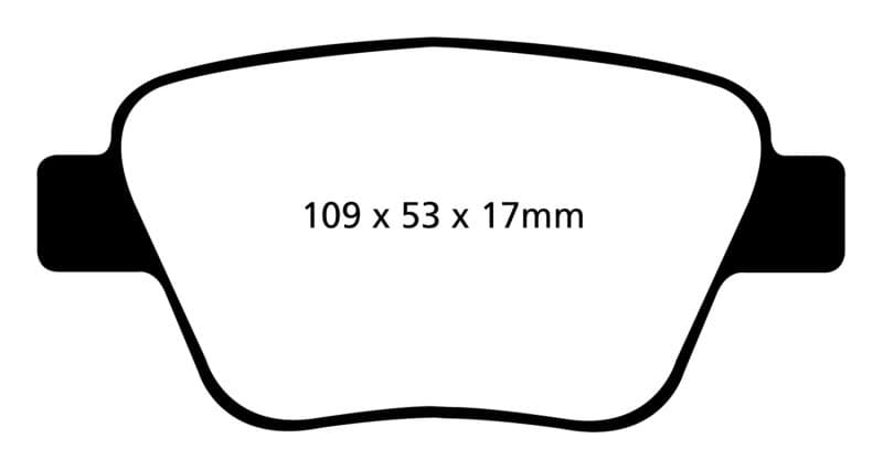 EBC Greenstuff Brake Pad Set for Premium Street Driving High Initial Effect - Image 2