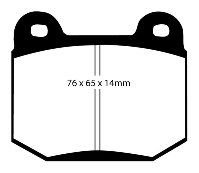 EBC Yellowstuff Brake Pad Set for Street & Track Driving High-Performance Com... - Image 2