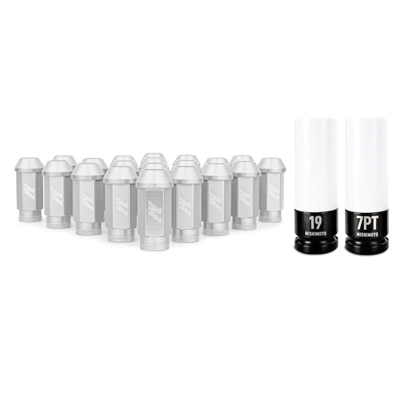 Mishimoto Aluminum Locking Lug Nuts M12x1.25 7075-T6 Aircraft-Grade Set