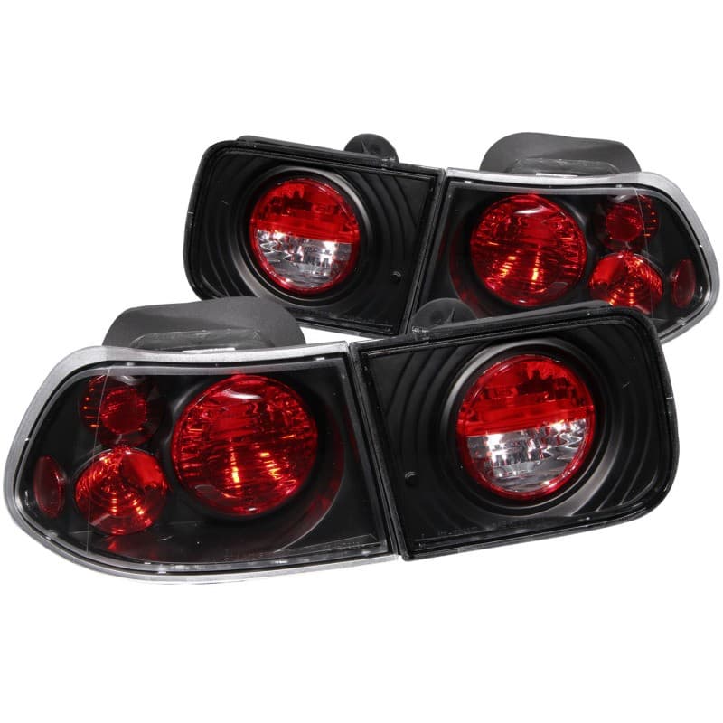ANZO Tail Light Assembly for 2Dr Models Clear Lens Black Housing Pair - Image 3