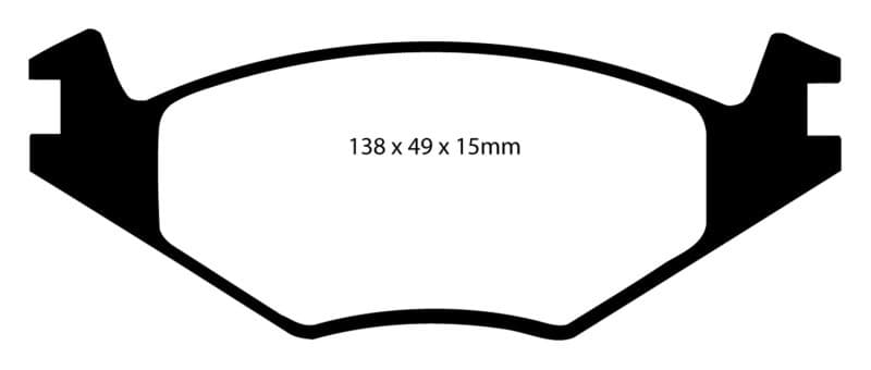 EBC Redstuff Brake Pad Set for Chevy C6 Low Dust Ceramic Compound