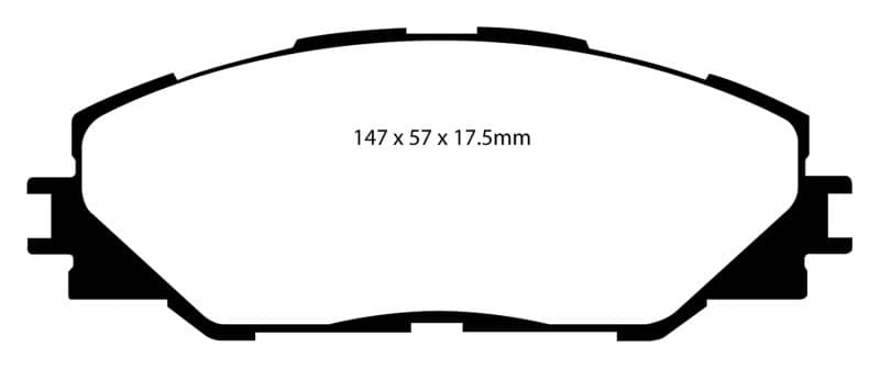 EBC Greenstuff Brake Pad Set for 4x4 Heavy Duty Low Wear Offroad - Image 2
