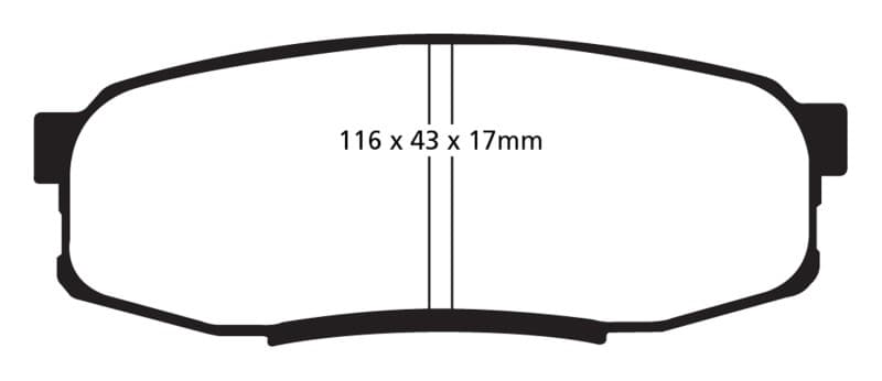 EBC Yellowstuff Brake Pad Set for Street and Track Driving High Performance