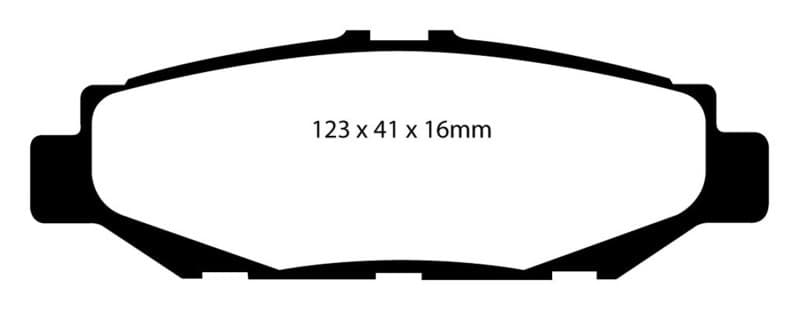 EBC Redstuff Brake Pad Set for Chevy C6 Low Dust Synthetic Fiber Ceramic