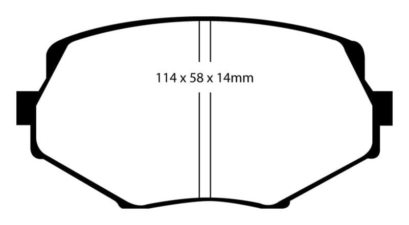 EBC Yellowstuff Brake Pad Set for Street and Track Driving High Performance - Image 2