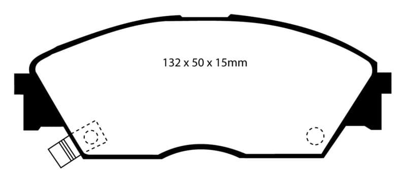 EBC Yellowstuff Brake Pad Set for Street and Track Driving Aramid Fiber Compound - Image 3