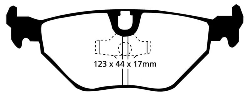 EBC Bluestuff NDX Brake Pad Set High Friction Sport & Race Material - Image 2