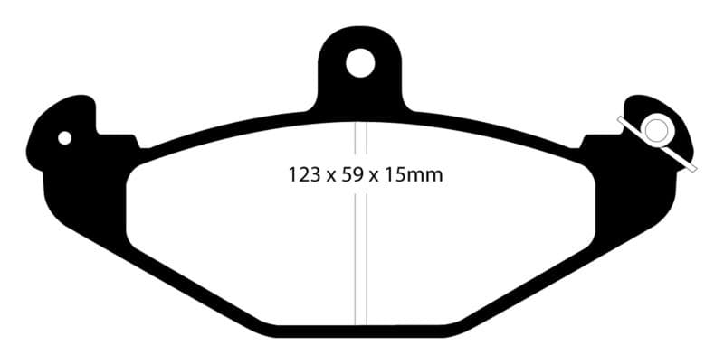 EBC Redstuff Brake Pad Set for Chevy C6 Synthetic Fiber Low Dust