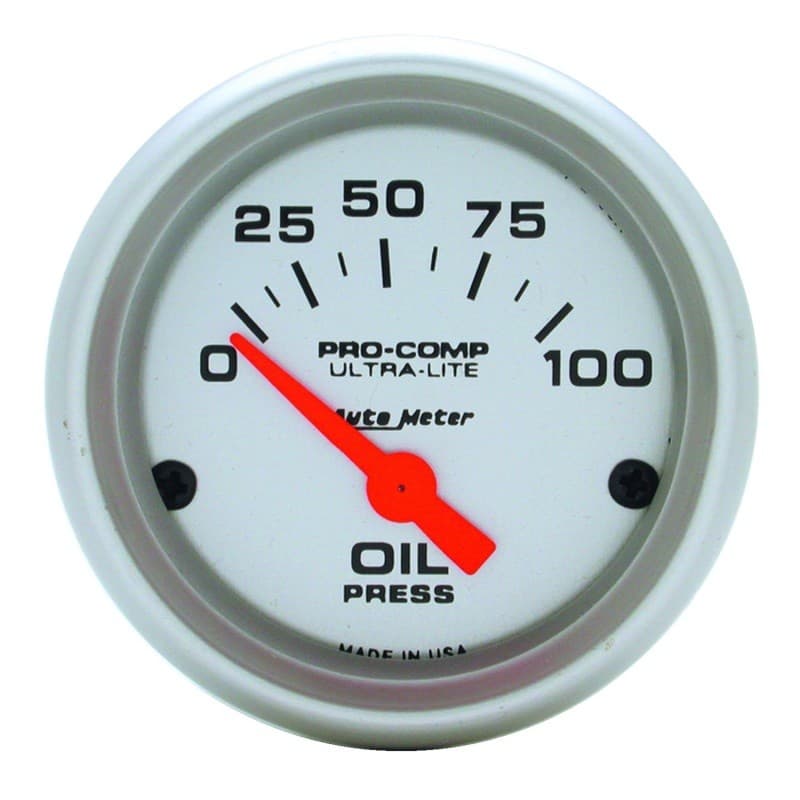 AutoMeter Ultra-Lite Oil Pressure Gauge with Air Core Movement