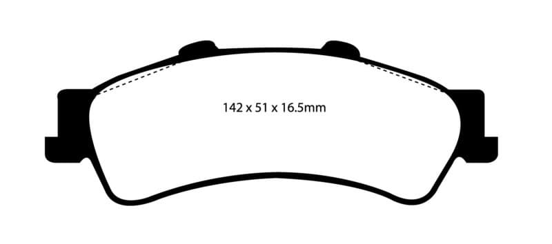 EBC Greenstuff Brake Pad Set for 4x4 Heavy Duty Low Wear Offroad Use - Image 3
