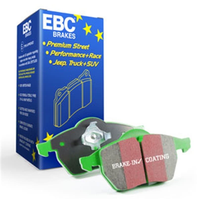 EBC Greenstuff Brake Pad Set for Street Driving High Initial Effect Up to 600°C - Image 2